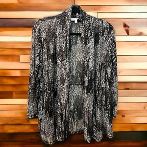 Jones Studio Separates Black & Silver Cardigan
